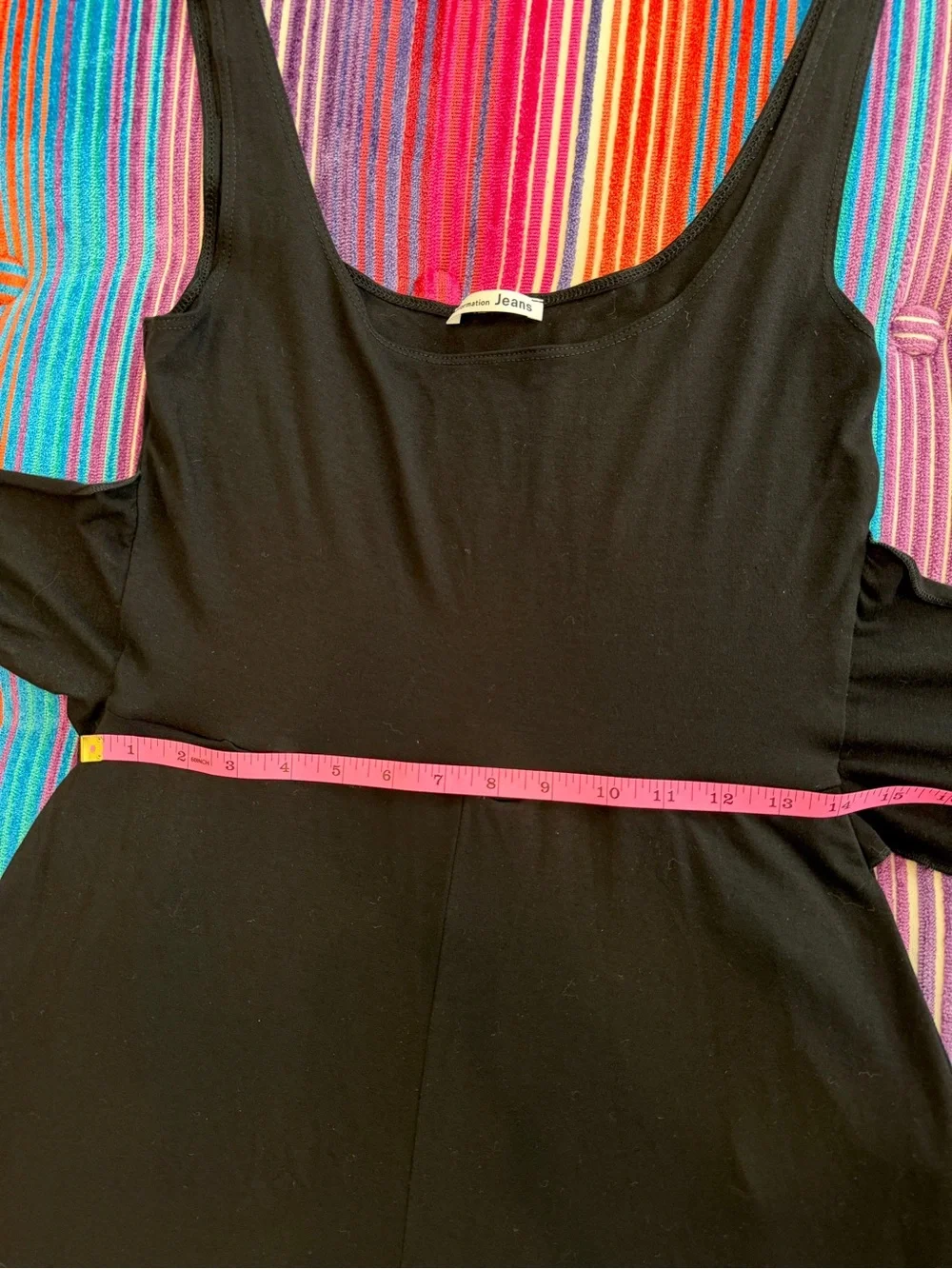 Reformation Jeans Black August Midi Dress w/ Tie - Medium - Excellent Condition - Picture 13 of 16